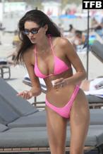 Debbie St Pierre Sexy Seen Showing Off Her Hot Bikini Body At The Beach In Miami 