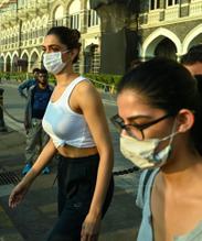 Deepika Padukone leaves the Taj Mahal Palace hotel for new movie in Mumbai
