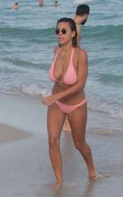 Devin Brugman in A Pink Bikini in Miami 