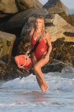 alt="Brooks Nader Sexy in Brooks Nader Sexy Shows Off Her Sizzling Body In A Spicy Red Swimsuit While Filming The Baywatch Reboot In La"