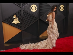 Tyla Sexy Shows Off Her Hot Cleavage At The 68th Annual Grammy Awards In LA