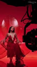  alt="Dove Cameron Sexy in Dove Cameron Sexy Shows Off Her Hot Cleavage And Legs In A Spicy Red Dress For Diesel's Fragrance Campaign Photoshoot"