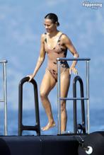 Zoe SaldanaSexy in Zoe Saldana's Sexy Summer Yacht Getaway In Capri