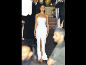 Eiza Gonzalez Sexy Seen In A Stunning White Dress While Attending A Star-Studded After-Party In LA