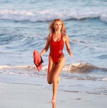 alt="Brooks Nader Sexy in Brooks Nader Sexy Shows Off Her Sizzling Body In A Spicy Red Swimsuit While Filming The Baywatch Reboot In La"