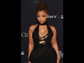 Chloe Bailey Sexy Shows Off Her Hot Boobs At The Pre-Grammy Gala In Beverly Hills