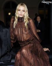 Abbey LeeSexy in Abbey Lee Sexy Flashes Her Hot Breasts At Saint Laurent Fashion Show In Paris