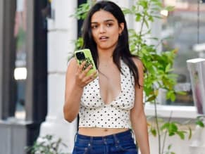 Rachel Zegler Sexy Spotted Showing Off Her Hot Cleavage In London