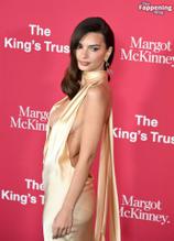 Emily RatajkowskiSexy in Emily Ratajkowski Stuns In Sexy Revealing Dress At The Kings Trust 2024 Gala