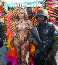 RihannaSexy in Rihanna Sexy Stuns In A Dazzling Bejeweled Bikini At Carnival Festival In Barbados