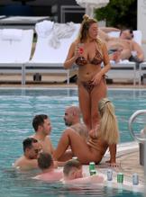 ELLIEBROWNSEXYWEARSATINYBIKINIANDATTRACTSPLENTYOFATTENTIONBYTHEPOOLINMIAMI - NUDE STORY