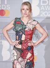 Ellie GouldingSexy in Ellie Goulding on the red carpet and stage of The BRIT Awards 2020 at The O2 Arena in London, England