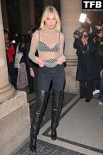 Elsa HoskSexy in Elsa Hosk Sexy Seen Flaunting Her Hot Figure At Paris Fashion Week In France 