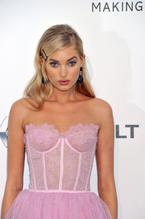 Elsa HoskSexy in Elsa Hosk Sexy Pink Dress at the AmfAR's 24th Cinema Against AIDS Gala 70th Cannes Film Festival