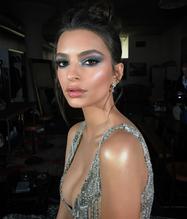 Emily RatajkowskiSexy in Emily Ratajkowski Sexy Cleavage at the Vanity Fair Oscar Party in Los Angeles