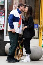 Emily RatajkowskiSexy in Emily Ratajkowski and husband Sebastian Bear-McClard walk their dog Colombo in New York City