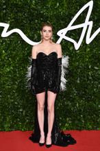 Emma RobertsSexy in Emma Roberts arrives at The Fashion Awards 2019 held at Royal Albert Hall in London