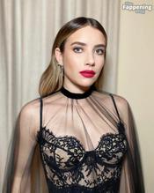 Emma RobertsSexy in Emma Roberts Sexy Flaunts Her Hot Cleavage at the Vanity Fair Oscar Party in Beverly Hills 