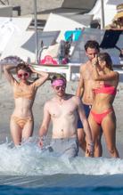 Emma RobertsSexy in Emma Roberts and Glee star Chord Overstreet were enjoying some downtime with friends in Punta Mita, Mexico