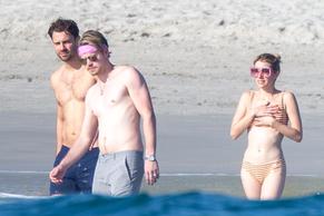 Emma RobertsSexy in Emma Roberts and Glee star Chord Overstreet were enjoying some downtime with friends in Punta Mita, Mexico