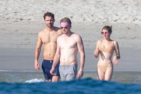 Emma RobertsSexy in Emma Roberts and Glee star Chord Overstreet were enjoying some downtime with friends in Punta Mita, Mexico