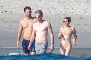 Emma RobertsSexy in Emma Roberts and Glee star Chord Overstreet were enjoying some downtime with friends in Punta Mita, Mexico