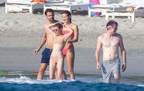 Emma RobertsSexy in Emma Roberts and Glee star Chord Overstreet were enjoying some downtime with friends in Punta Mita, Mexico