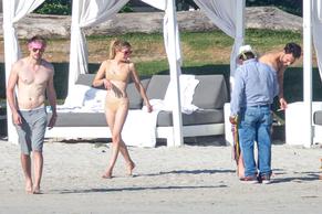 Emma RobertsSexy in Emma Roberts and Glee star Chord Overstreet were enjoying some downtime with friends in Punta Mita, Mexico