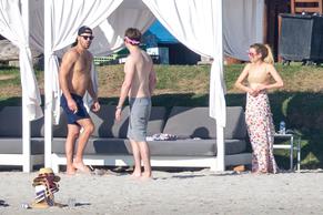 Emma RobertsSexy in Emma Roberts and Glee star Chord Overstreet were enjoying some downtime with friends in Punta Mita, Mexico