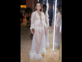 Olivia Wilde Sexy in Naked Dress 2025