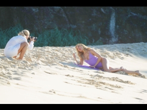  alt="Kimberley Garner Sexy in Kimberley Garner Sexy Spotted Showing Off Her Sizzling Body In A Beach Photoshoot For Her Swimwear Brand"