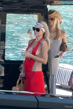  alt="Brooks Nader Sexy in Brooks Nader Sexy Spotted Wearing A Spicy Red Sultry Dress At "la Conca Del Sogno" Restaurant In Nerano"