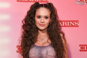 Madison PettisSexy in Madison Pettis Stuns In Sexy Revealing Outfit At Clarins Party In La