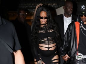Rihanna Sexy in Rihanna Sexy Seen With A$Ap Rocky Wearing A Sultry Black Dress While Leaving L'Arc Nightclub In Paris