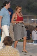  alt="Brooks Nader Sexy in Brooks Nader Sexy Shows Off Her Sizzling Body In A Spicy Red Swimsuit While Filming The Baywatch Reboot In La"