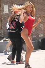  alt="Brooks Nader Sexy in Brooks Nader Sexy Shows Off Her Sizzling Body In A Spicy Red Swimsuit While Filming The Baywatch Reboot In La"