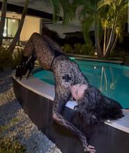 VICTORIAKONEFALPHOTOSHOOTBYTHEPOOLINASEETHROUGHCATSUIT - NUDE STORY