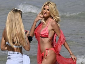 VICTORIASILVSTEDTSEXYSPOTTEDPOSINGHERSIZZLINGBIKINIBODYDURINGABEACHPHOTOSHOOTINMIAMI - NUDE STORY