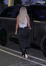 Kim Kardashian WestSexy in Kim Kardashian Sexy Spotted Flashing Her Hot Boobs Wearing A Sheer Top In Los Angeles