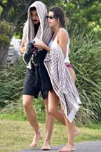Georgia FowlerSexy in Georgia Fowler and her boyfriend Nathan Dalah were seen walking home, after going for a swim at the beach in Sydney