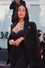 Georgina RodriguezSexy in Georgina Rodriguez Sexy Flaunts Her Cleavage at the 78th Venice international Film Festival In Italy