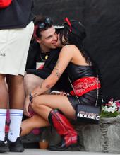 HalseySexy in Halsey and her boyfriend Yungblud are seen packing on the PDA during the Coachella music festival 