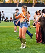 Hannah StockingSexy in Hannah Stocking And Lele Pons Enjoy A Day at the Coachella Music Arts Festival 
