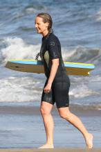 Helen HuntSexy in Helen Hunt enjoyed her Saturday morning with a bodyboarding session in Malibu