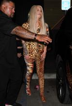 Iggy AzaleaSexy in Iggy Azalea suffers a wardrobe malfunction and breaks her shoe leaving Nightingale Nightclub in West Hollywood