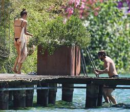 Irina ShaykSexy in Irina Shayk Sexy in A Black Bikini With Bradley Cooper from Italy