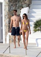 Izabel GoulartSexy in Izabel Goulart packs on the PDA with footballer fiance Kevin Trapp in Mykonos