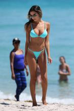 Jasmine ToshSexy in Jasmine Tosh Sexy  Wearing Bikinis On the Beach in Miami