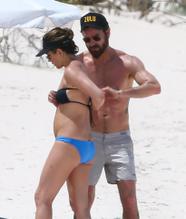 Jennifer Aniston and Justin Theroux vacationing in the Bahamas