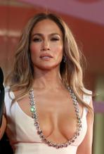 Jennifer Lopez Sexy Flaunts Her Boobs On the Red Carpet at 78th Venice International Film Festival In Italy